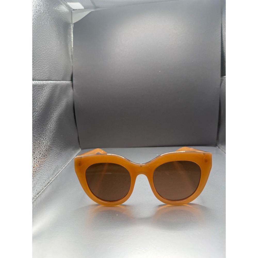 Le Specs Air Heart Polarized Sunglasses Caramel Tan Cat Eye 2452449